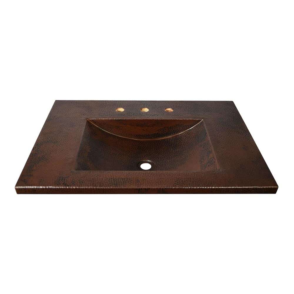 Cozumel Vanity Top in Antique Copper
