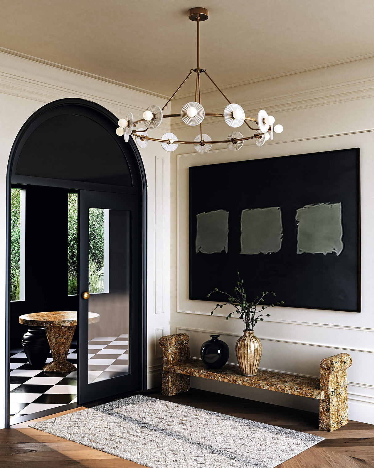 Alora Dahlia 46-in Chandelier