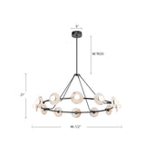 Alora Dahlia 46-in Chandelier