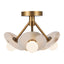 Alora Dahlia 13-in Semi-Flush Mount