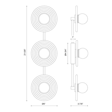 Alora Dahlia 22-in Wall/Vanity Light