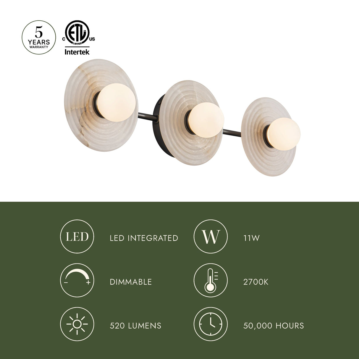 Alora Dahlia 22-in Wall/Vanity Light