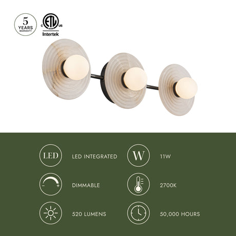Alora Dahlia 22-in Wall/Vanity Light