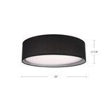 Kuzco Dalton 20-in Flush Mount