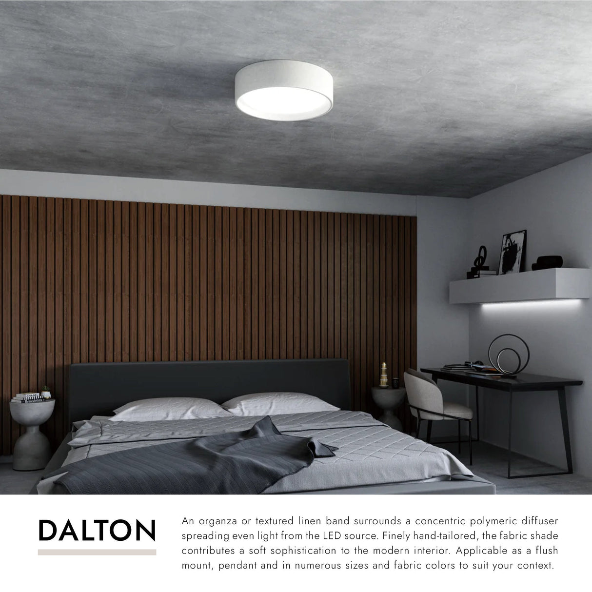 Kuzco Dalton 20-in Flush Mount