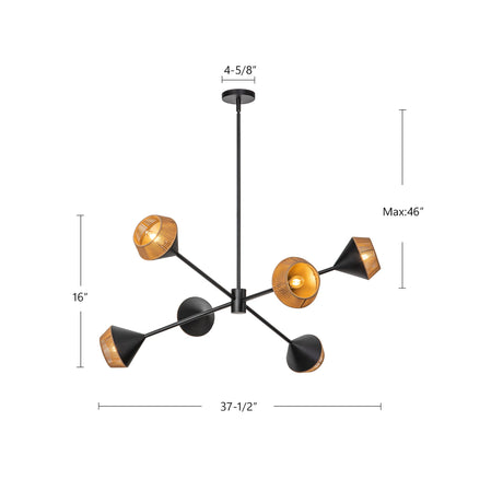 Alora Mood Daphne 38-in Chandelier