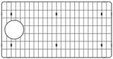 Bottom Grid SS Bottom Grid - Black Pearl for CAC762-BK