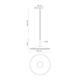 Kuzco Disc 16-in Pendant
