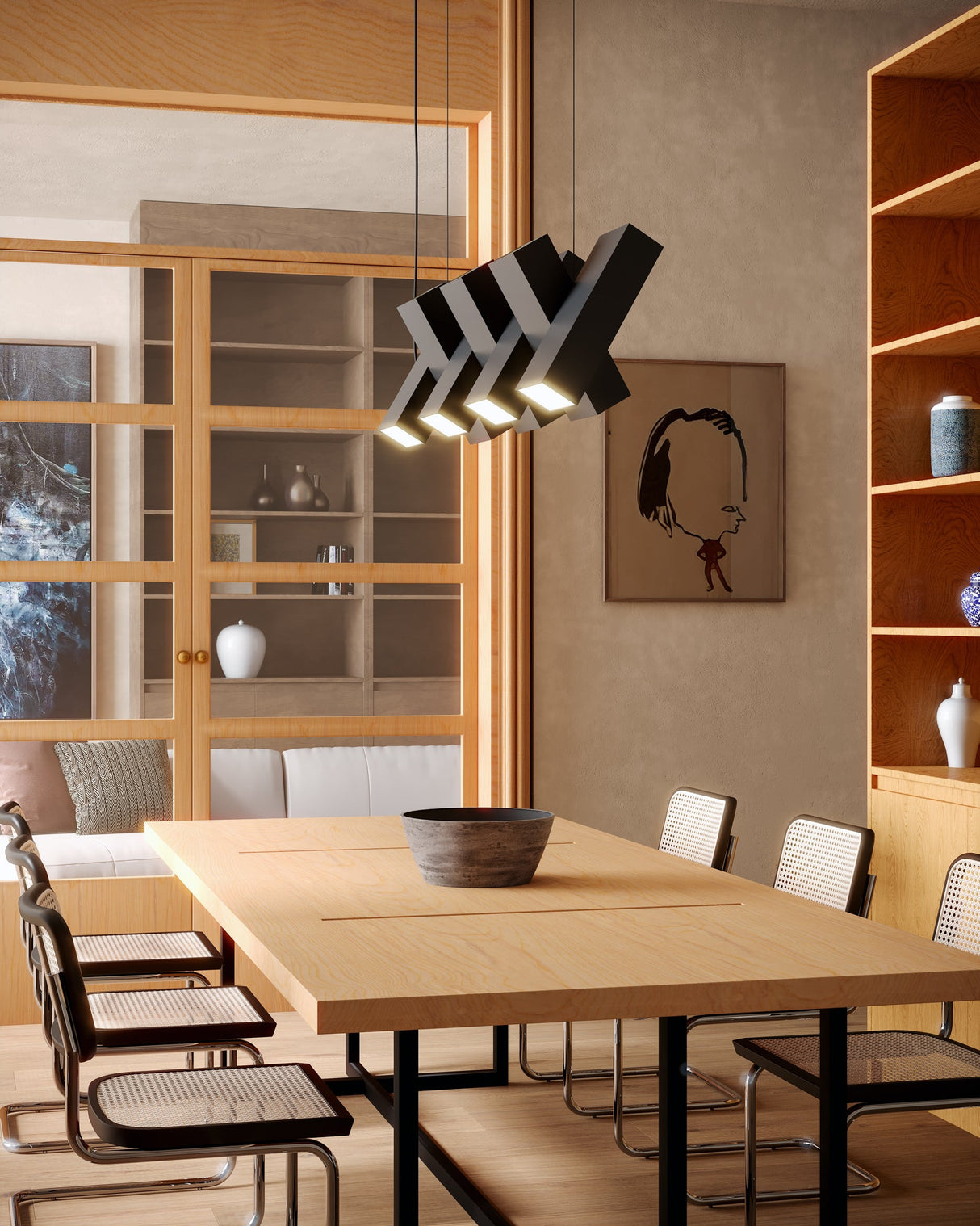 Kuzco Domino 35-in Linear Pendant