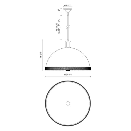 Alora Doral 24-in Pendant
