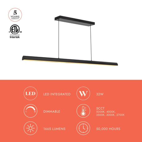 Alora Mood Dottie 48-in Linear Pendant
