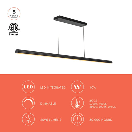 Alora Mood Dottie 60-in Linear Pendant