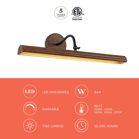Alora Mood Dottie 24-in Wall/Picture Light
