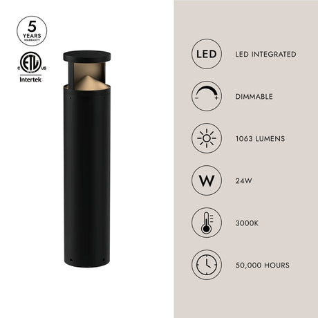 Kuzco Dover 29-in Exterior Bollard