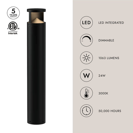 Kuzco Dover 39-in Exterior Bollard