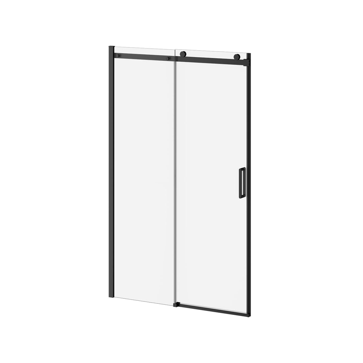 KONCEPT-II - 48 inchesx77 inches Alcove Sliding Shower Door with Fixed and Mobile Panel (Reversible) Clear Glass