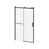 KONCEPT-II W/ TOWEL BAR - 48 inchesx77 inches Alcove Sliding Shower Door with Fixed and Mobile Panel (Reversible) Clear Glass