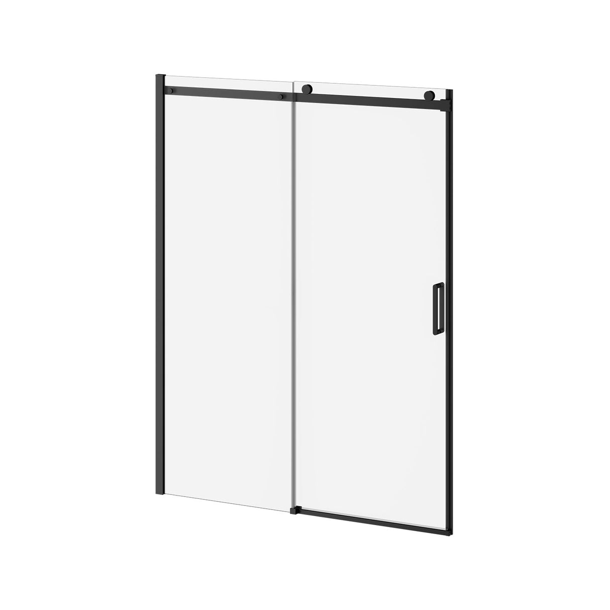 KONCEPT-II - 60 inchesx77 inches Alcove Sliding Shower Door with Fixed and Mobile Panel (Reversible) Clear Glass