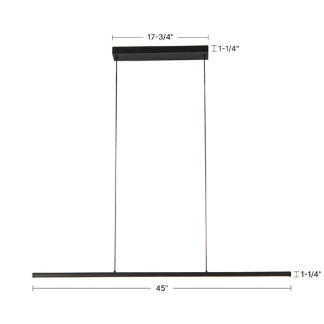 Kuzco Drift 45-in Linear Pendant