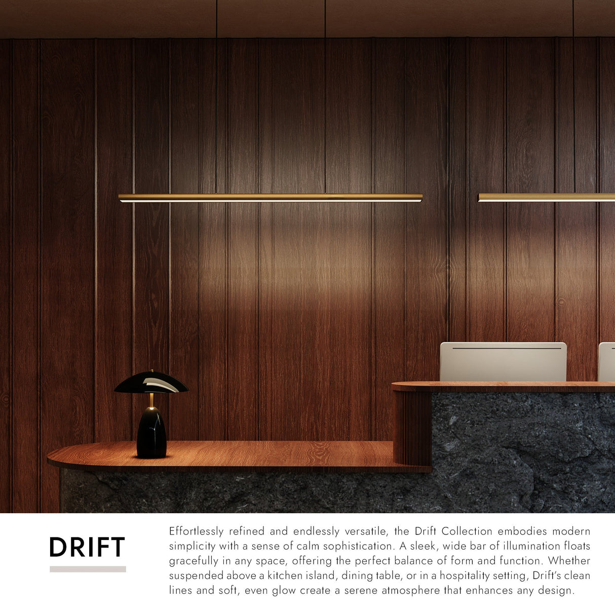 Kuzco Drift 45-in Linear Pendant