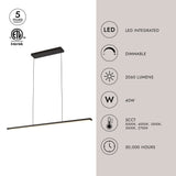Kuzco Drift 45-in Linear Pendant