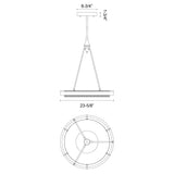 Alora Duo 24-in Pendant