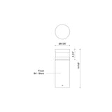 Kuzco Windermere 16-in Exterior Bollard