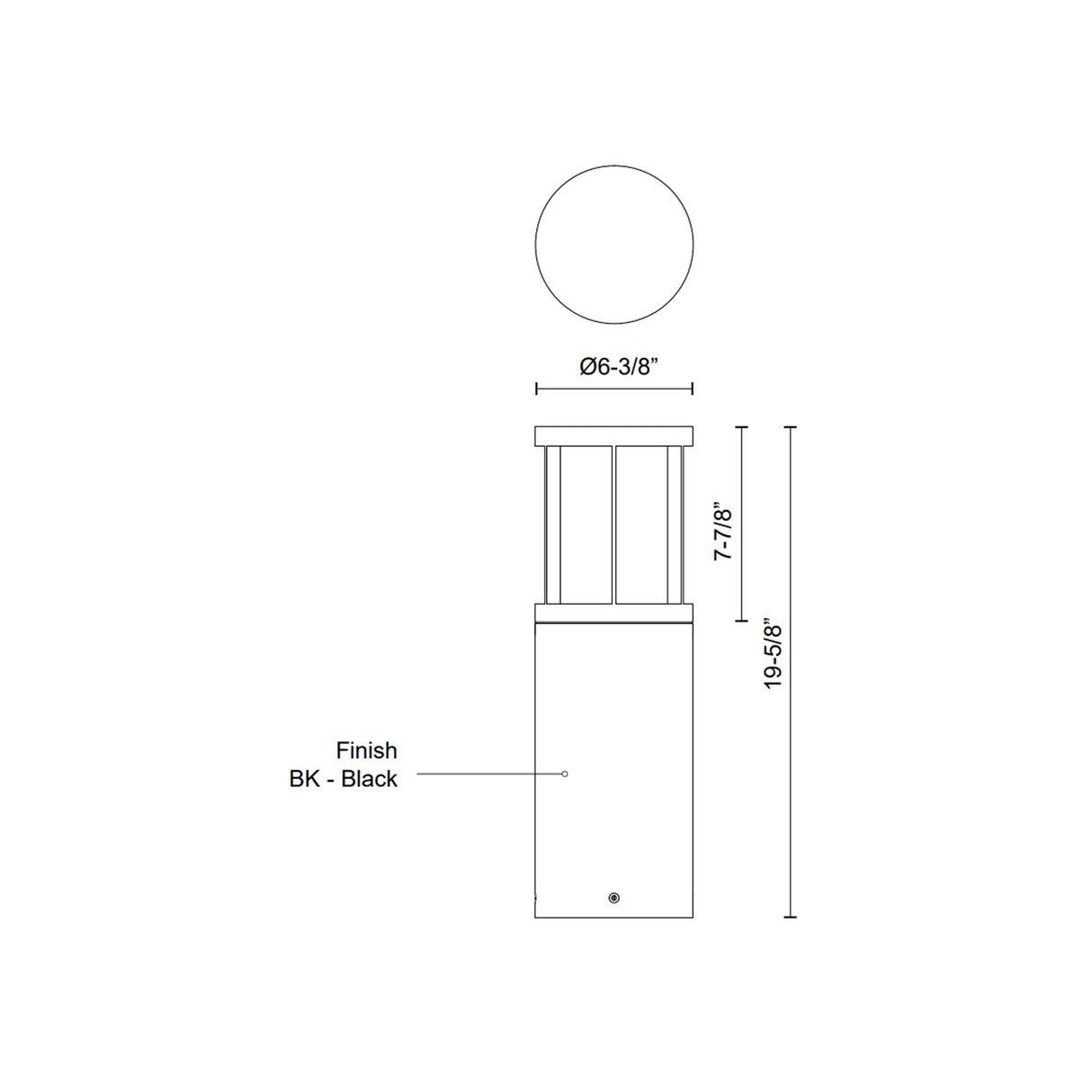 Kuzco Alden 20-in Exterior Bollard