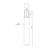 Kuzco Alden 41-in Exterior Bollard