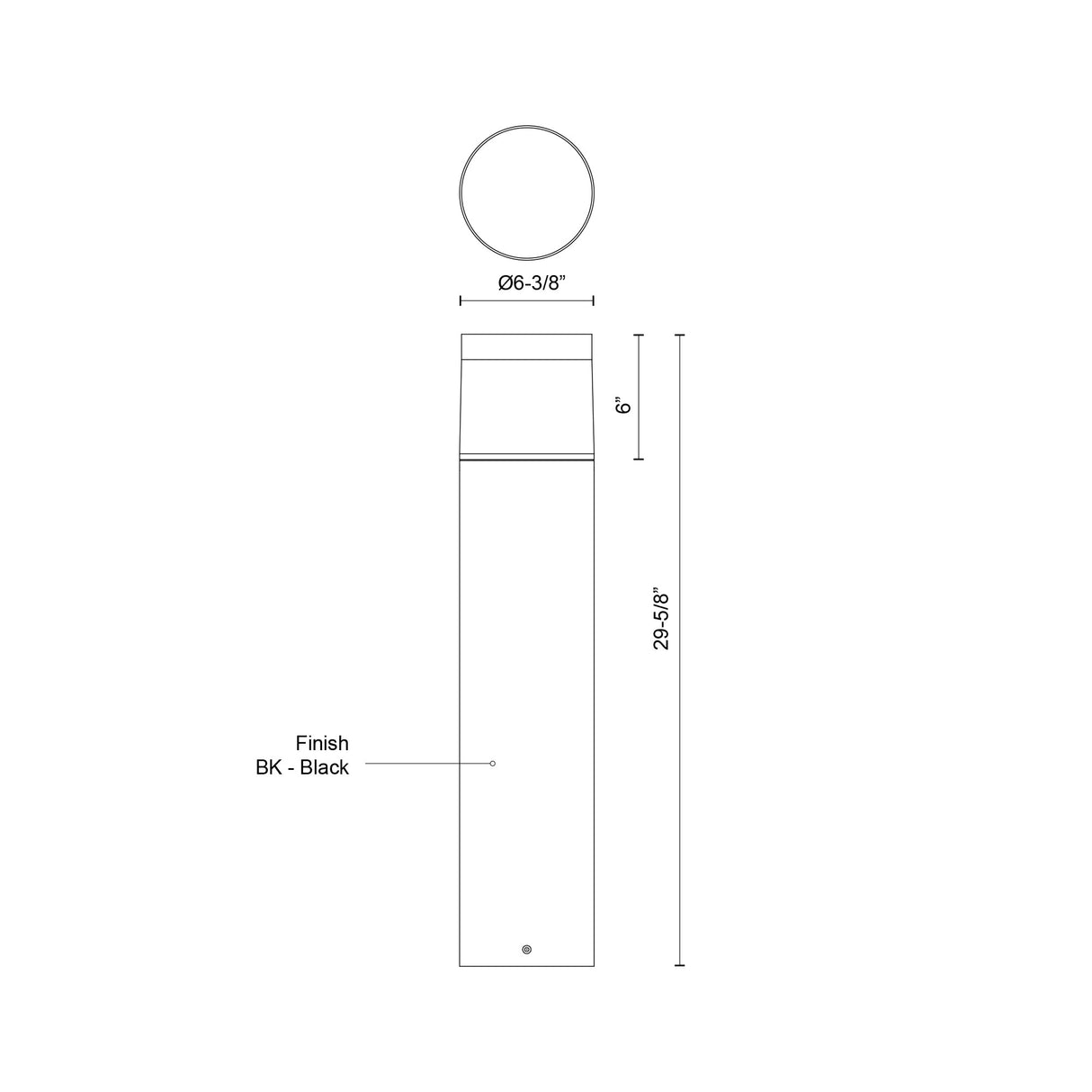 Kuzco Hanover 30-in Exterior Bollard