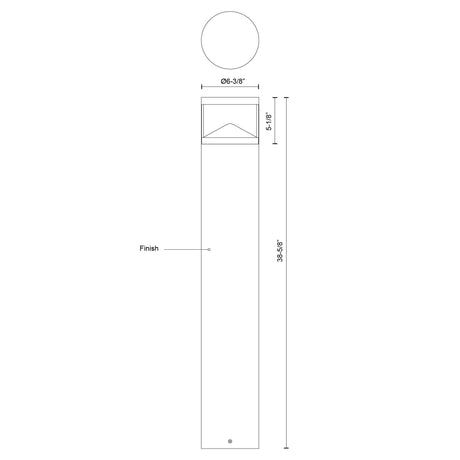 Kuzco Dover 39-in Exterior Bollard
