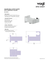 SQUARE ELBOW CONNECTOR WITH HANHELD HOLDER