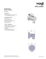 ROUND BRASS ELBOW CONNECTOR