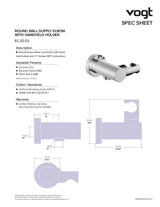 ROUND ELBOW CONNECTOR WITH HANHELD HOLDER