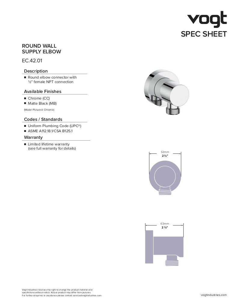 ADJUSTABLE ROUND ELBOW CONNECTOR