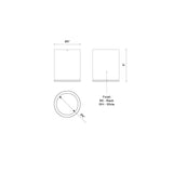 Kuzco Architectural Nordic 6-in (5-in Dia.) Exterior Ceiling