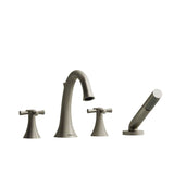 Edge 4-piece Deck-mount Tub Filler With Hand Shower