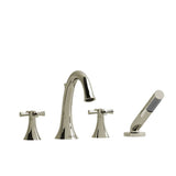 Edge 4-piece Deck-mount Tub Filler With Hand Shower
