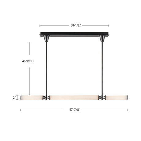 Alora Edwin 48-in Linear Pendant