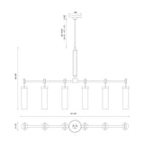 Alora Wynwood 52-in Linear Pendant