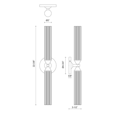 Alora Edwin 22-in Wall/Vanity Light