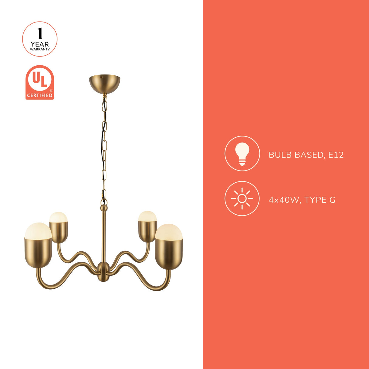 Alora Mood Effie 27-in Chandelier