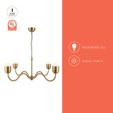 Alora Mood Effie 39-in Chandelier