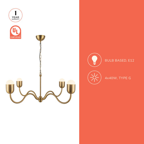 Alora Mood Effie 39-in Chandelier