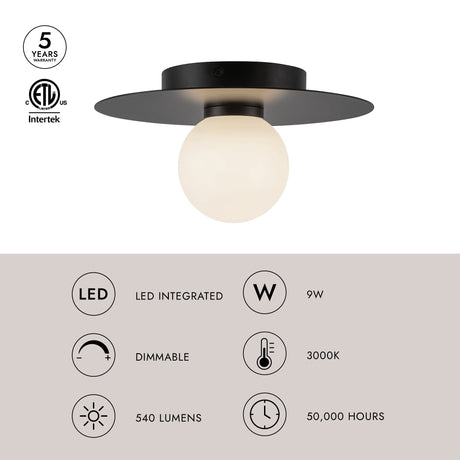 Kuzco Elixir 10-in Flush Mount