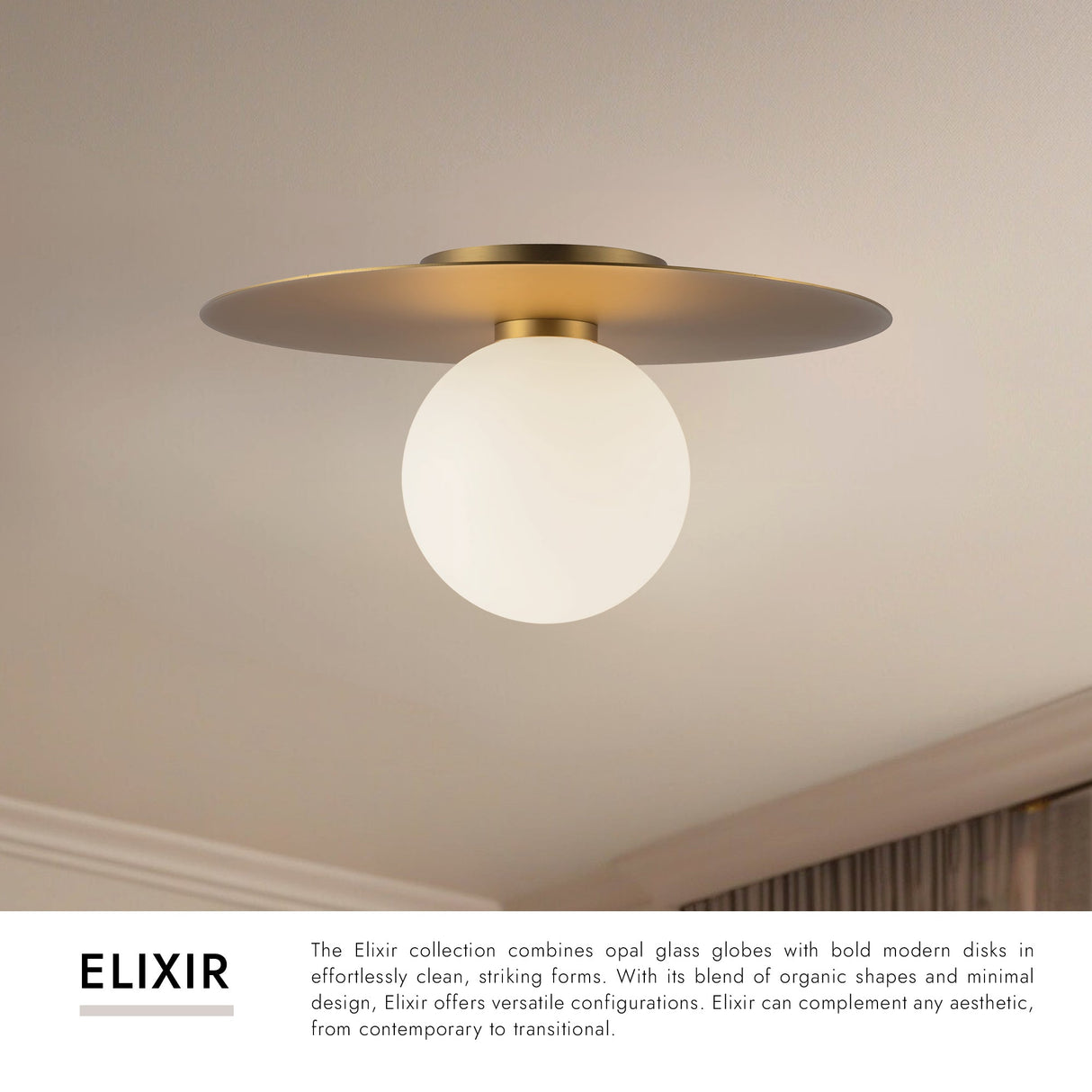 Kuzco Elixir 14-in Flush Mount