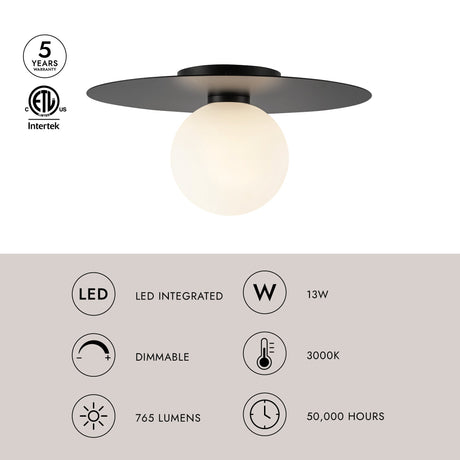Kuzco Elixir 14-in Flush Mount