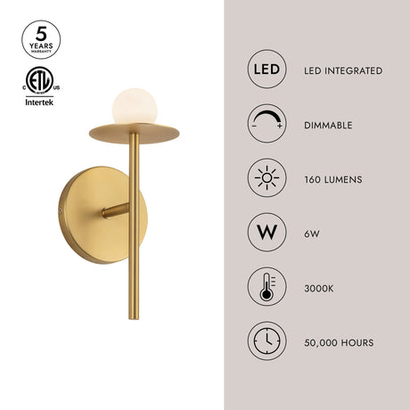 Kuzco Elixir 10-in Wall Sconce