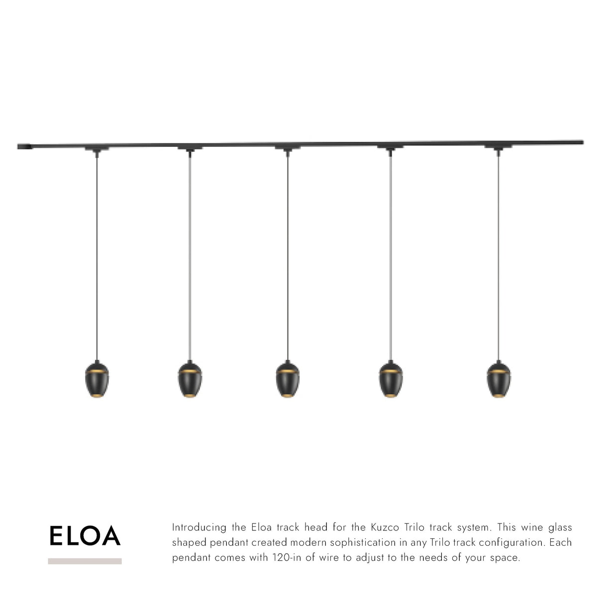 Kuzco Trilo Ceiling Kit - Eloa 5-Head