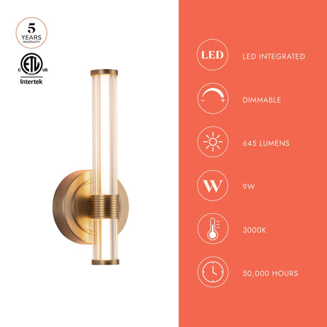 Alora Mood Elsie 12-in Wall/Vanity Light